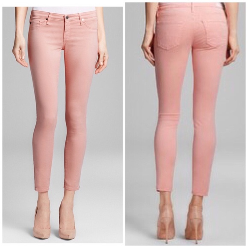 NEW 26” Pink Haze AG Jeans Zip Up Legging …